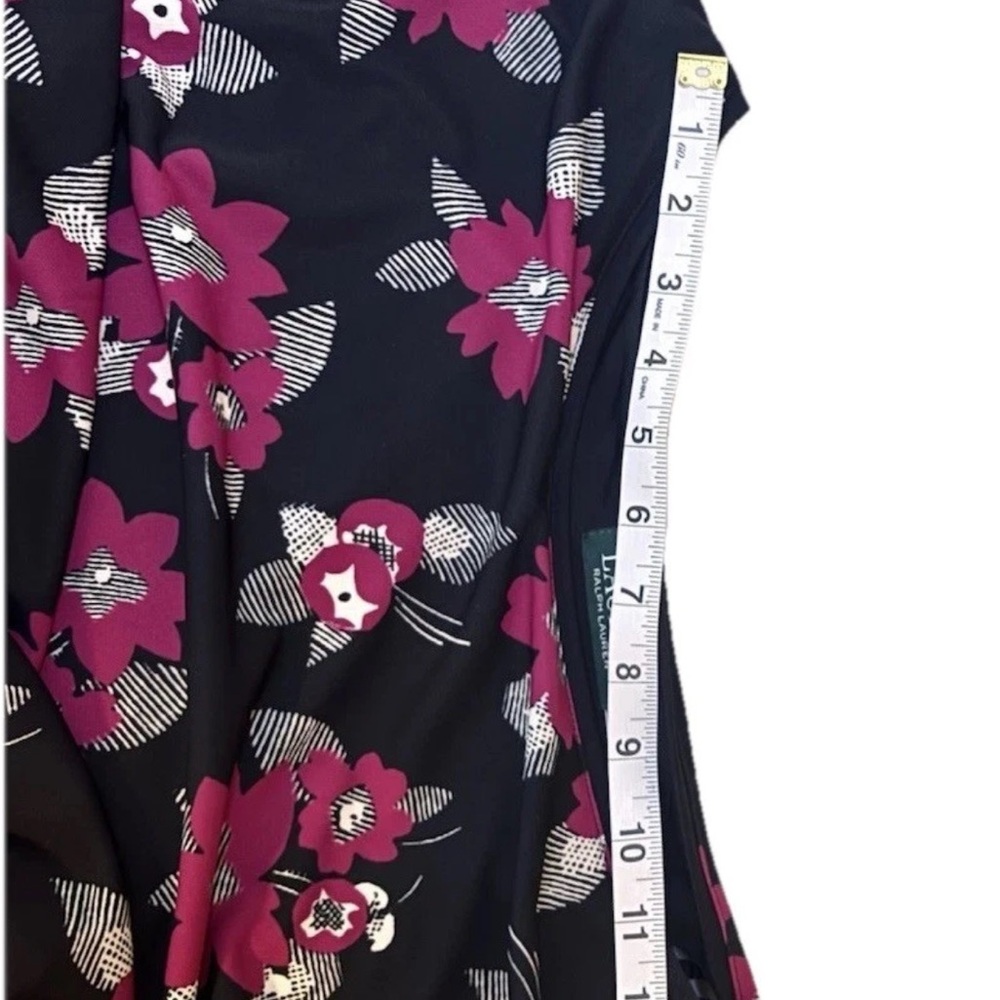 Lauren Ralph Lauren, Midi Dress, Extra Comfort, Size L, Floral Feminine - Picture 6 of 9